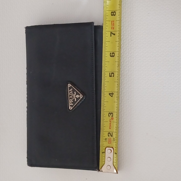 Prada Black Nylon Continental Long Wallet Women - Picture 2 of 10